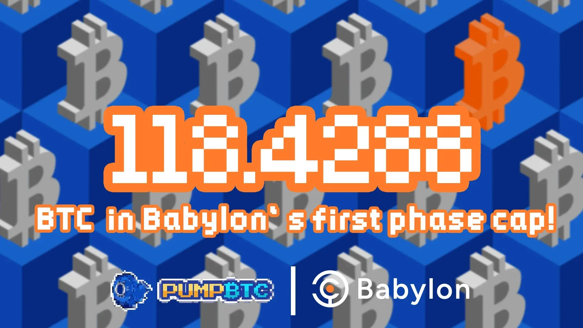 PumpBTC Babylon main‑net staking volume and share bar chart