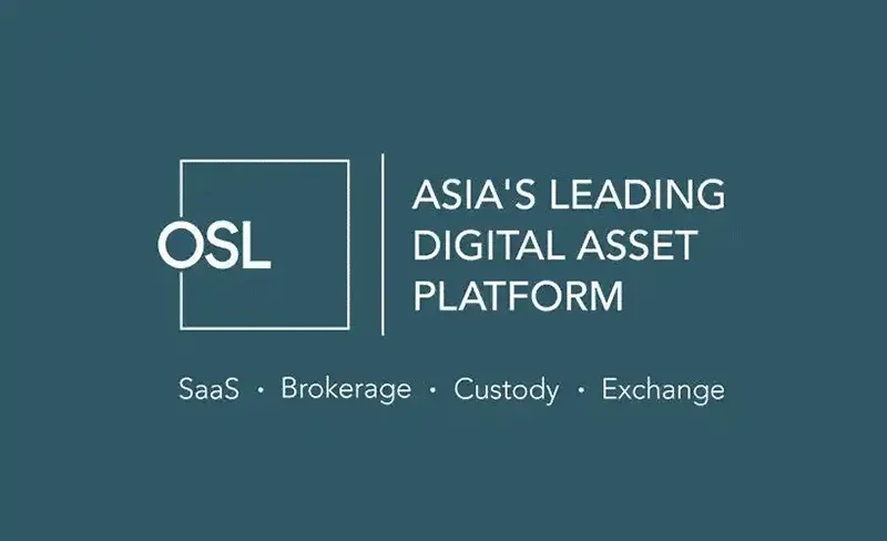 Logotipo e título da página inicial do site oficial da OSL Digital Securities