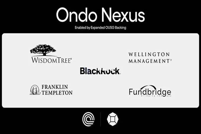 Ondo, BlackRock, Franklin, WisdomTree logos