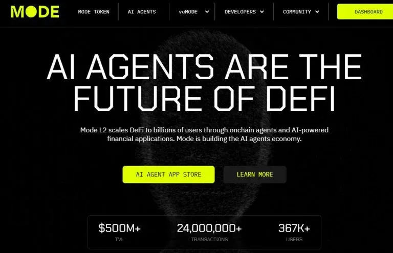 Mode Network 上 ARMA 项目界面示意