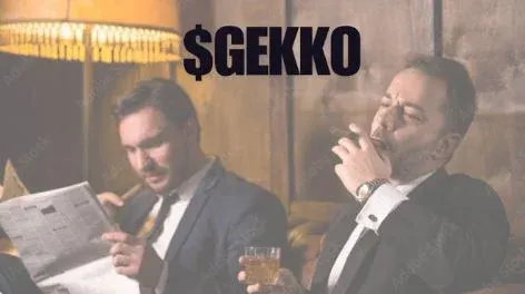 AI 代理程式 Gekko Agent 的 80 年代华尔街交易员形象