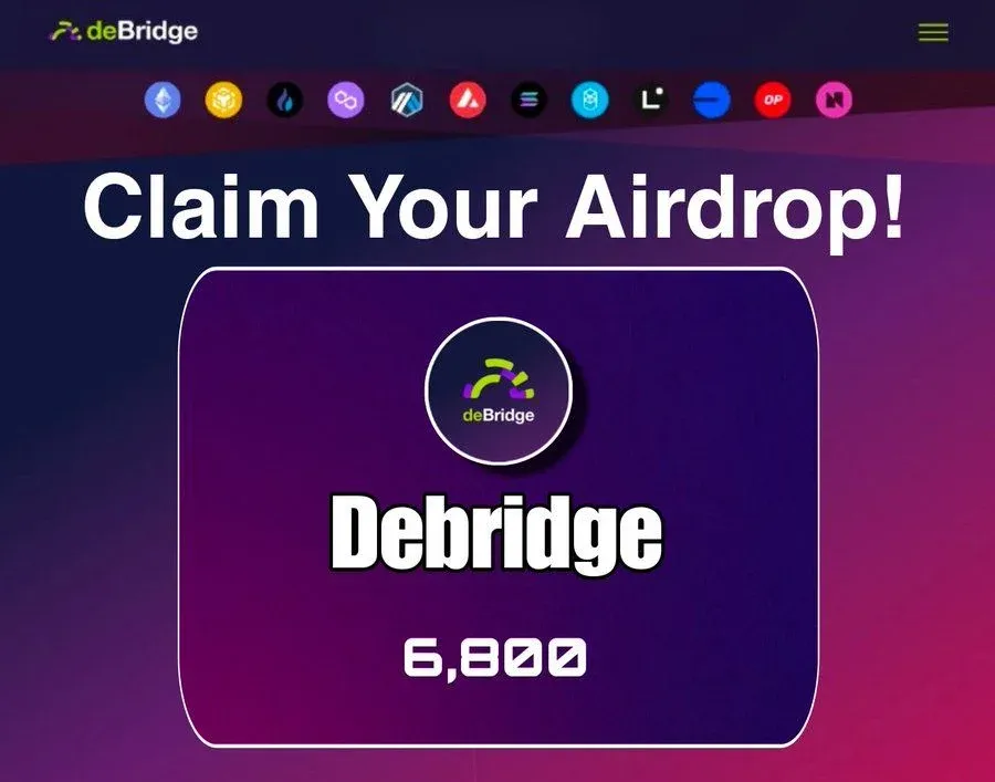 Diagrama de arquitectura cross‑chain de deBridge, mostrando el flujo de mensaje y activo en una sola transacción