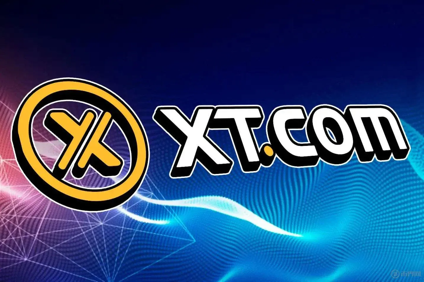 XT.COM 交易所标志及首页界面