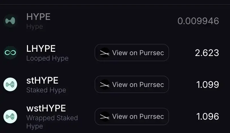 Diagrama del ciclo de staking de HYPE y stHYPE en varias direcciones