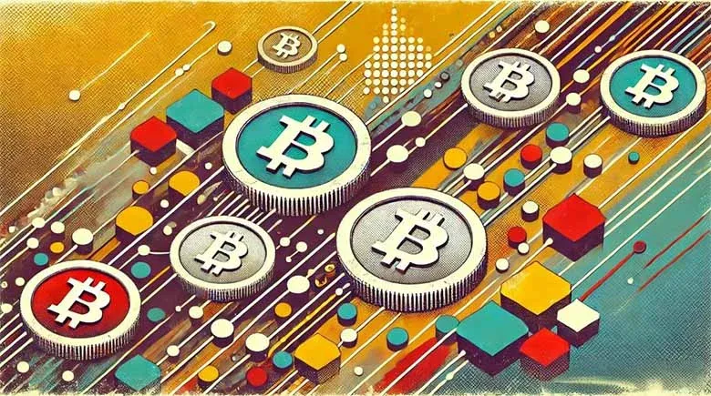 Ilustración de un gateway de pagos cripto que conecta al comerciante, al usuario y a la blockchain