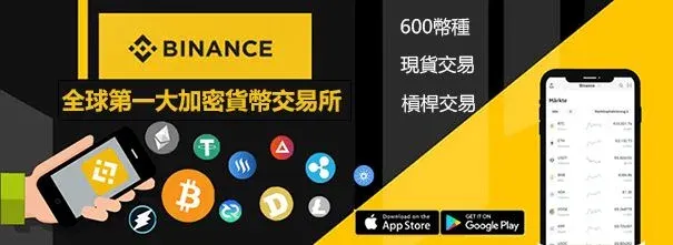 Logotipo da Binance com gráfico de participação global de volume de negociação