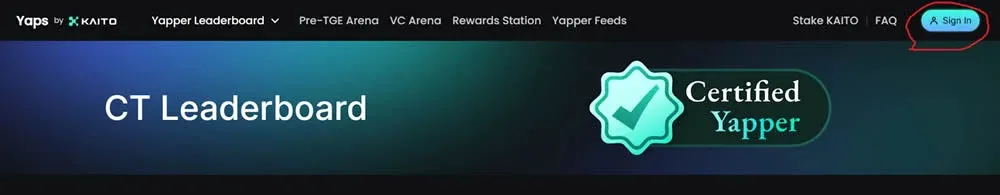 Sign In button in the top‑right corner showing X login