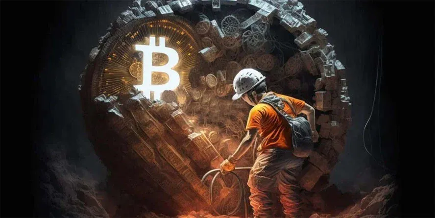 比特幣挖礦難度折線圖,6月29日驟降約七點五%