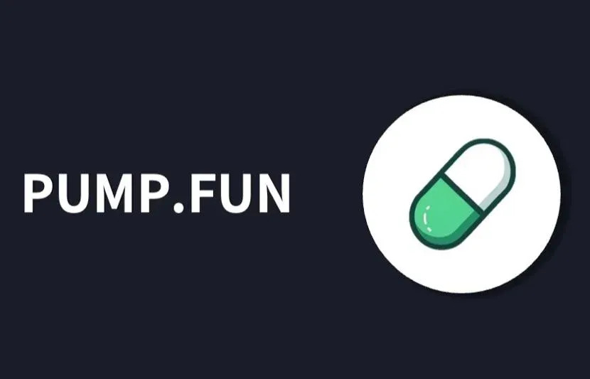 Logotipo de Pump.Fun y el ícono de la red Solana