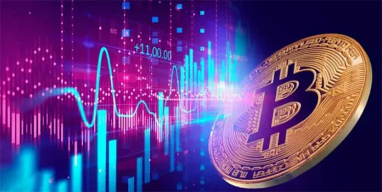 比特币市值与实现市值比率随时间变化的折线图
