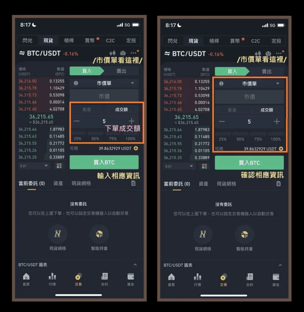 Comprar Bitcoin en Binance – Tutorial de orden de mercado – Imagen 2