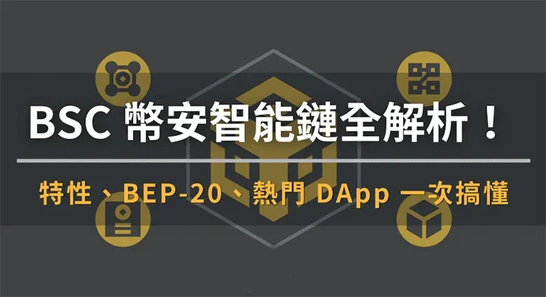 BNB Smart Chain 徽標與網路結構示意