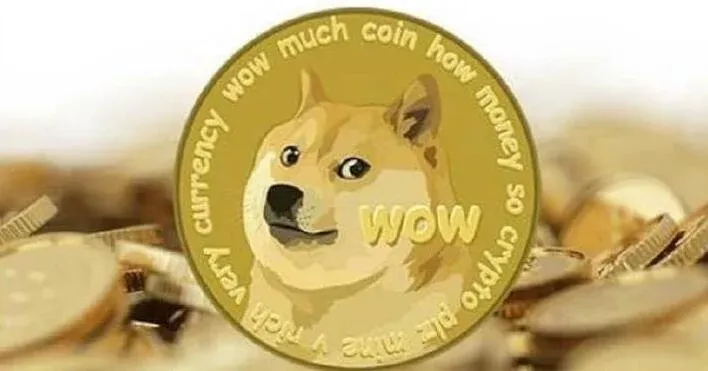 OKX trading platform homepage showing Dogecoin and SHIB market data