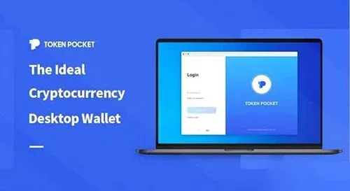 Interfaz móvil y logotipo de TokenPocket