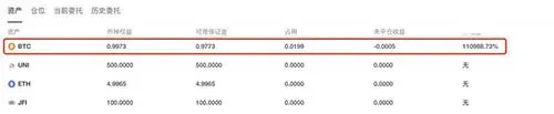 OKX exchange page showing contract margin rate and spot fee table