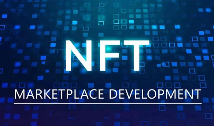 Ícones de várias plataformas de NFT e sinais de licenças