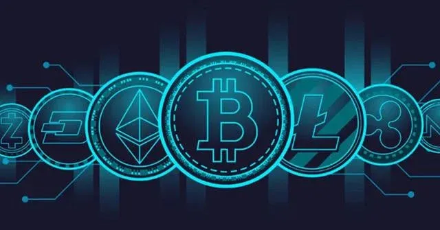 Logotipo de Bitcoin y diagrama de red global