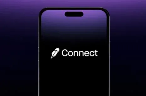 Exibição do Robinhood Connect no palco do Consensus 2023