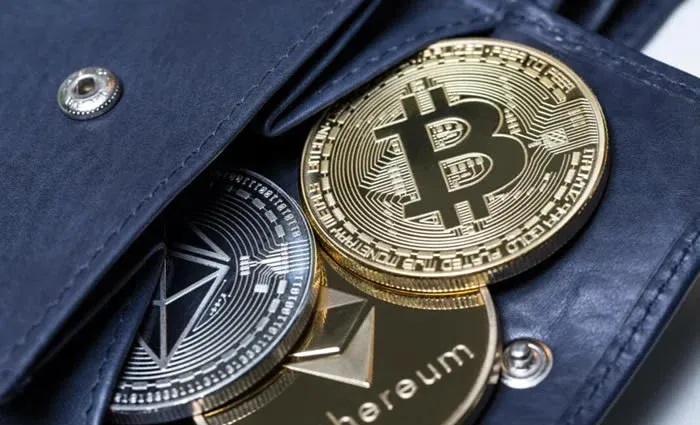 Vários ícones de carteiras criptográficas exibidos lado a lado