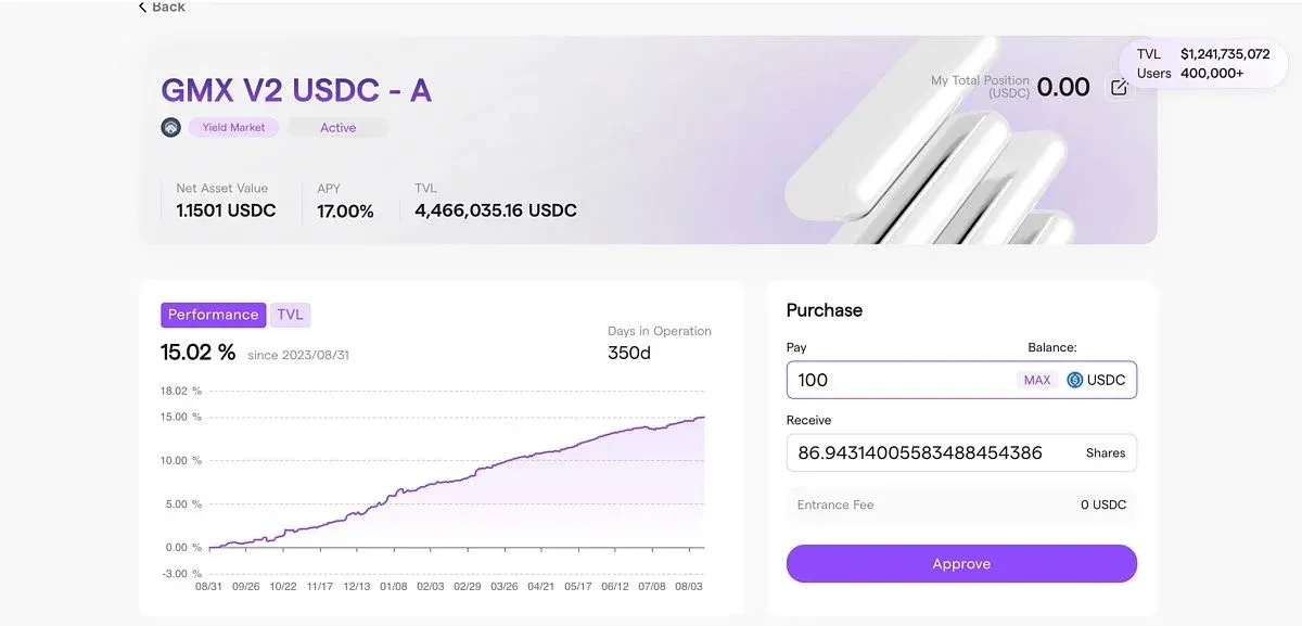 Interface Solv mostrando os botões de aprovação e confirmação para fornecimento de liquidez