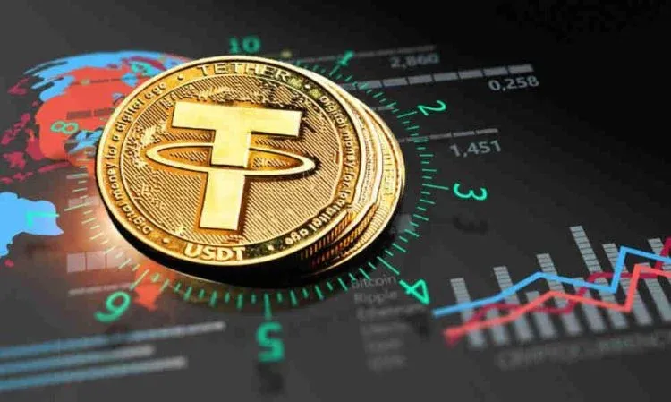 Interfaz de la aplicación móvil de BiyaPay, página de retiro de USDT