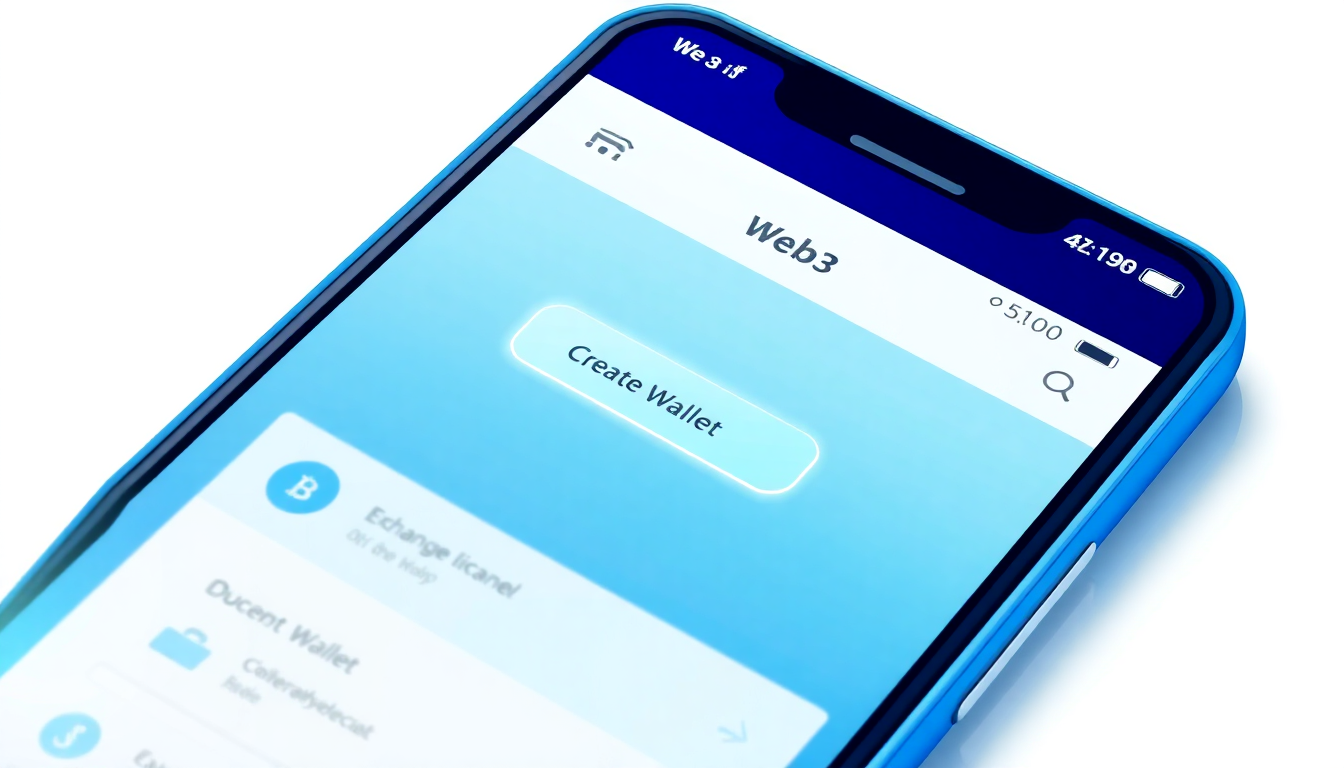 A smartphone screen showing the Binance app interface, switching from the 'Excha