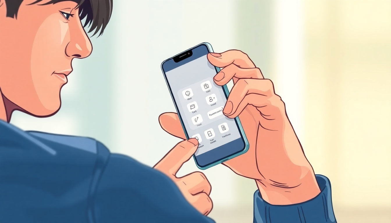 A person using a smartphone to sign up for a cryptocurrency exchange app with a