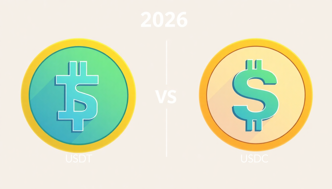 Tabla comparativa entre USDT y USDC con datos de 2026