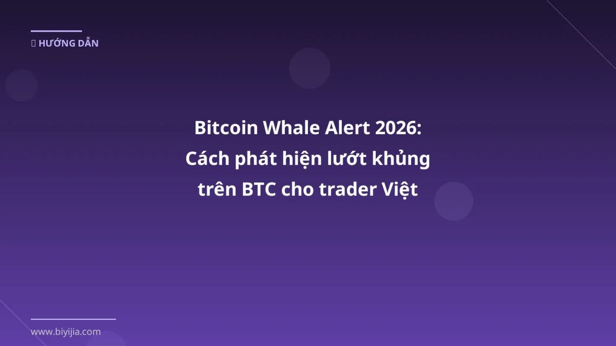 Bitcoin Whale Alert 2026: Cách phát hiện lướt khủng trên BTC cho trader Việt
