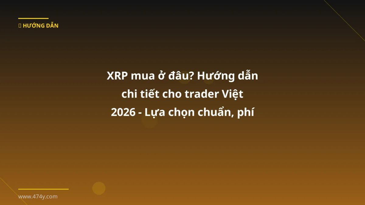 XRP mua ở đâu? Hướng dẫn chi tiết cho trader Việt 2026 - Lựa chọn chuẩn, phí thấp, rút VND nhanh