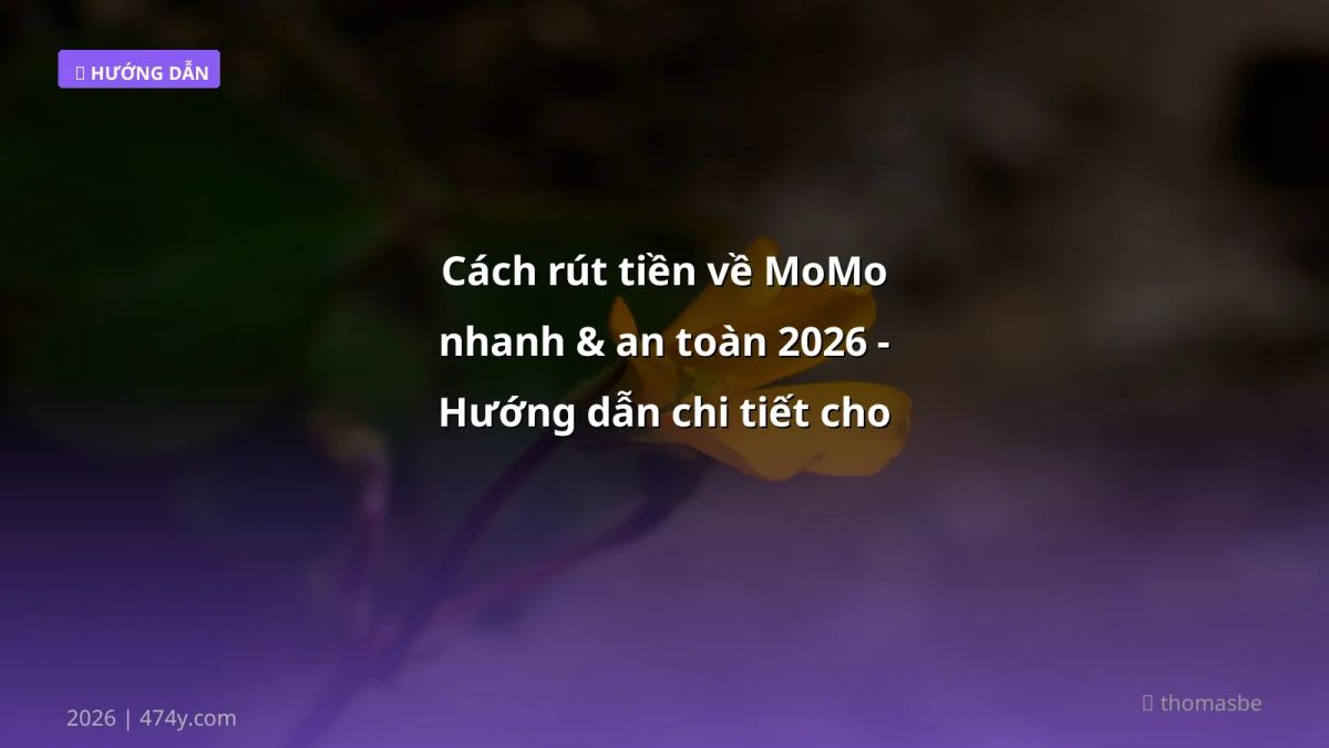 Cách rút tiền về MoMo nhanh & an toàn 2026 - Hướng dẫn chi tiết cho trader Việt