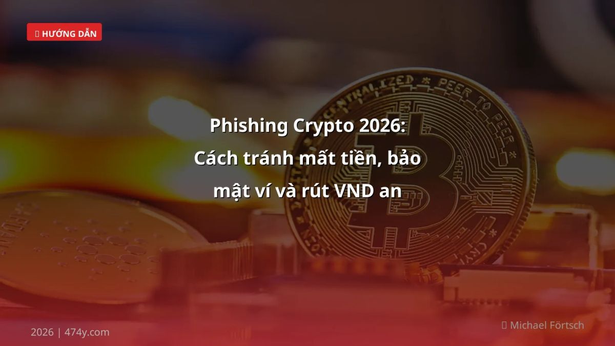 Phishing Crypto 2026: Cách tránh mất tiền, bảo mật ví và rút VND an toàn
