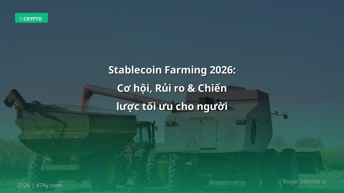 Stablecoin Farming 2026: Cơ hội, Rủi ro & Chiến lược tối ưu cho người Việt