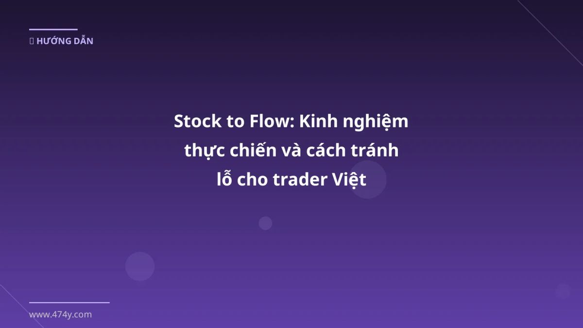 Stock to Flow: Kinh nghiệm thực chiến và cách tránh lỗ cho trader Việt