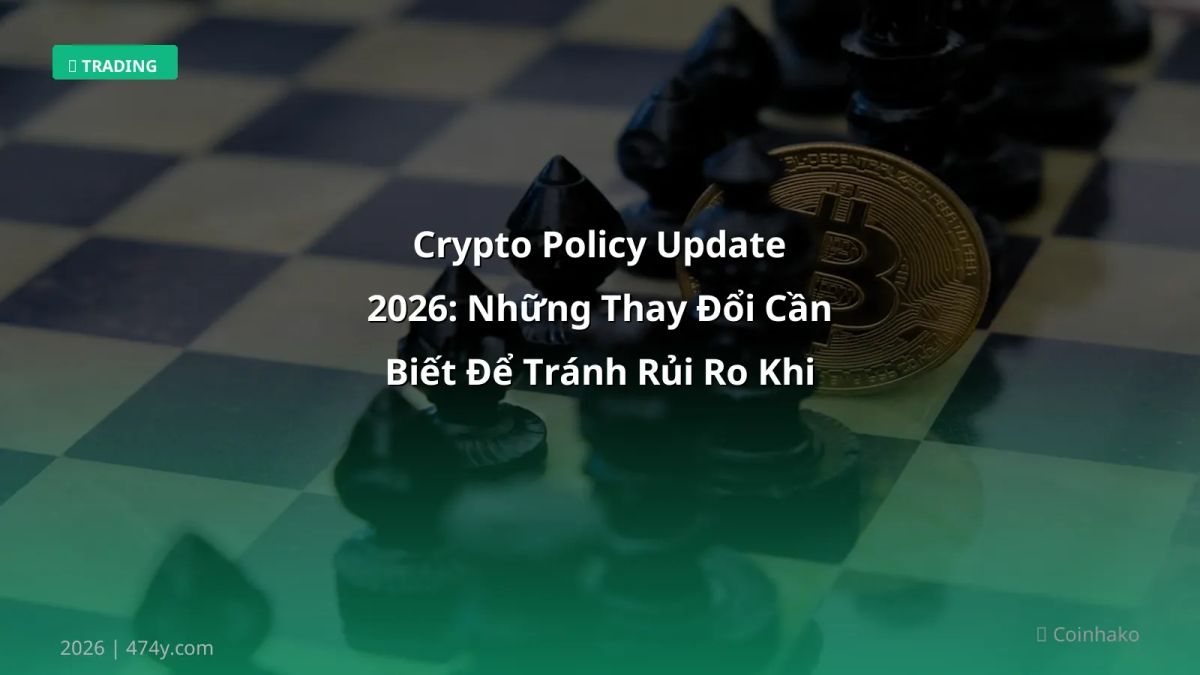 Crypto Policy Update 2026: Những Thay Đổi Cần Biết Để Tránh Rủi Ro Khi Giao Dịch
