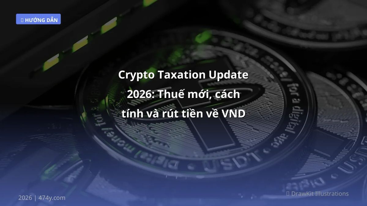 Crypto Taxation Update 2026: Thuế mới, cách tính và rút tiền về VND