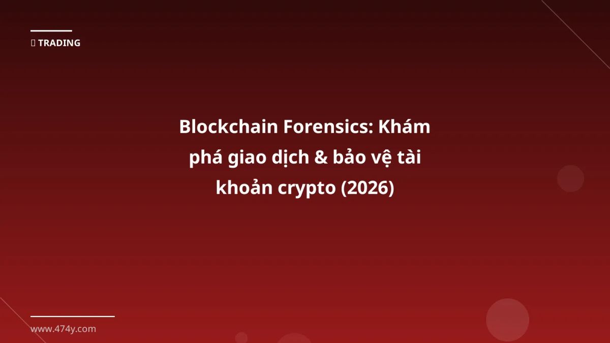 Blockchain Forensics: Khám phá giao dịch & bảo vệ tài khoản crypto (2026)