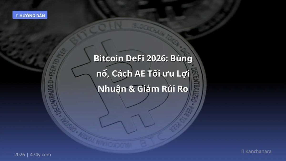 Bitcoin DeFi 2026: Bùng nổ, Cách AE Tối ưu Lợi Nhuận & Giảm Rủi Ro