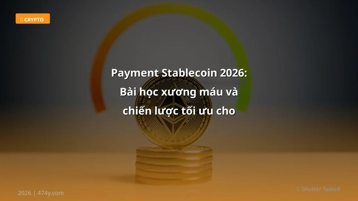 Payment Stablecoin 2026: Bài học xương máu và chiến lược tối ưu cho trader Việt