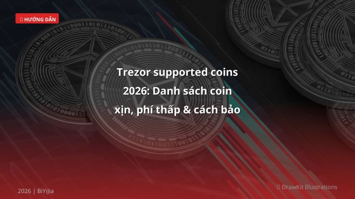 Trezor supported coins 2026: Danh sách coin xịn, phí thấp & cách bảo vệ tài khoản - Hướng dẫn chi tiết 2026 | BiYiJia