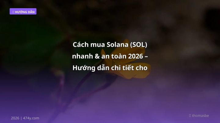 Infographic cách mua solana (sol) nhanh & an toàn 2026 – hướng dẫn chi tiết cho trader việt - Thông tin quan trọng cho trader