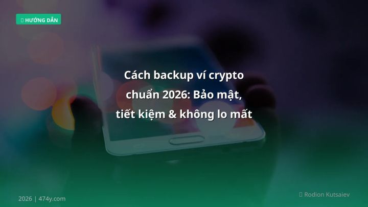 Cover image: Cách backup ví guide 2026 - 474y.com