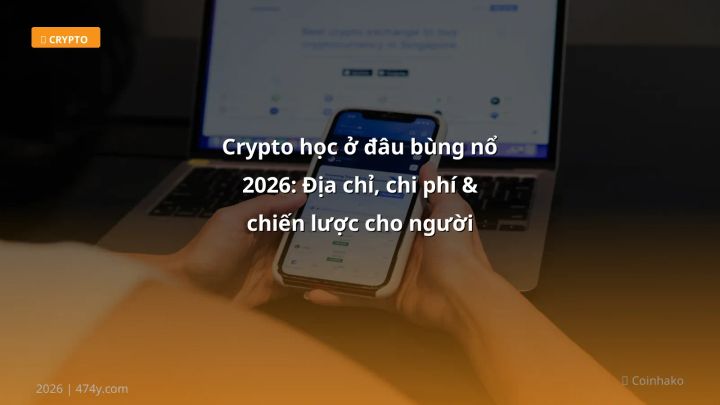 Infographic crypto học ở đâu bùng nổ 2026: địa chỉ, chi phí & chiến lược cho người việt - Thông tin quan trọng cho trader Việ