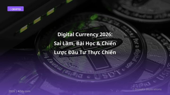 Infographic digital currency 2026: sai lầm, bài học & chiến lược đầu tư thực chiến - Thông tin quan trọng cho trader Việt
