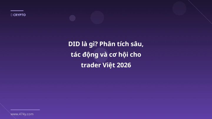 Infographic did là gì? phân tích sâu, tác động và cơ hội cho trader việt 2026 - Thông tin quan trọng cho trader Việt