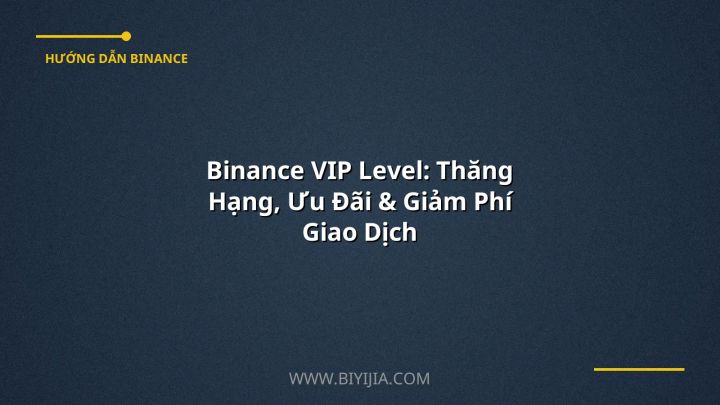 Binance VIP Level: Thăng Hạng, Ưu Đãi & Giảm Phí Giao Dịch