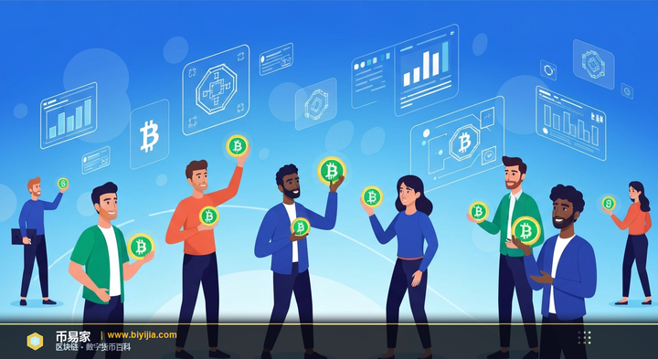 ICO（首次代币发行） — 概念插图