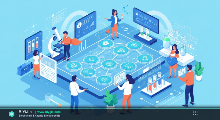 DeSci (Decentralized Science) — concept illustration