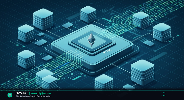 EVM (Ethereum Virtual Machine) — concept illustration