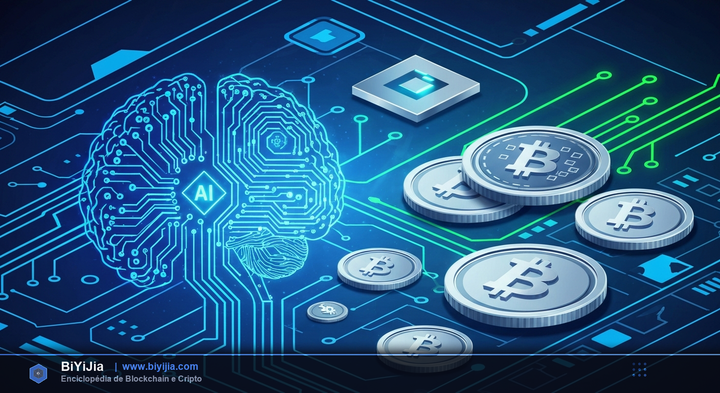 AI + Crypto — ilustración conceptual